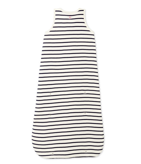 Saco de bebé rayado beige COQUILLE/azul ABYSSE