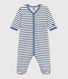 Pijama de algodón a rayas para bebé
