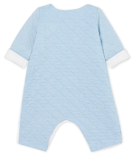 Mono largo para bebé de túbico acolchado azul ACIER/blanco MARSHMALLOW CN