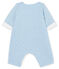 Mono largo para bebé de túbico acolchado azul ACIER/blanco MARSHMALLOW CN