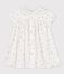 Vestido de manga corta de gasa de algodón ecológico para bebé blanco MARSHMALLOW/rojo OMBRIE