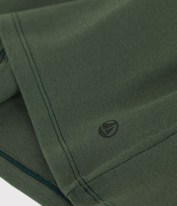 Camiseta L'ICONIQUE de algod&oacute;n de punto cocotte para mujer verde