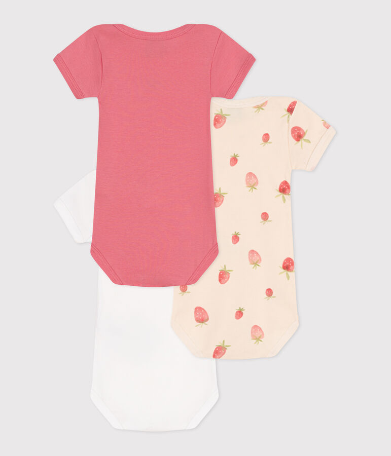 Juego de 3 bodis de algod&oacute;n de manga corta para beb&eacute; Variante 6 OVS