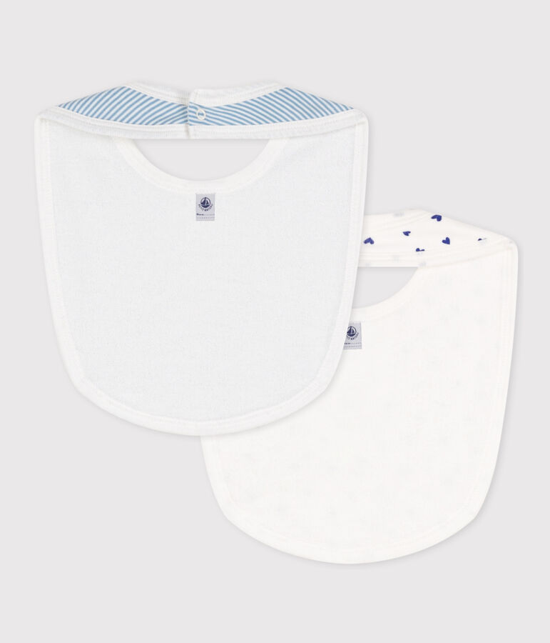 JUEGO DE 2 BABEROS DE ALGOD&Oacute;N PARA BEB&Eacute; multicolor