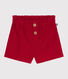 Shorts de pana lisa para bebé