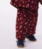 Pantal&oacute;n de terciopelo con estampado de flores para beb&eacute; rojo/multicolor