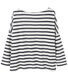 Top marinero de lino para mujer