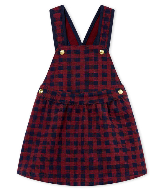 Vestido vichy para bebé niña rojo OGRE/azul SMOKING