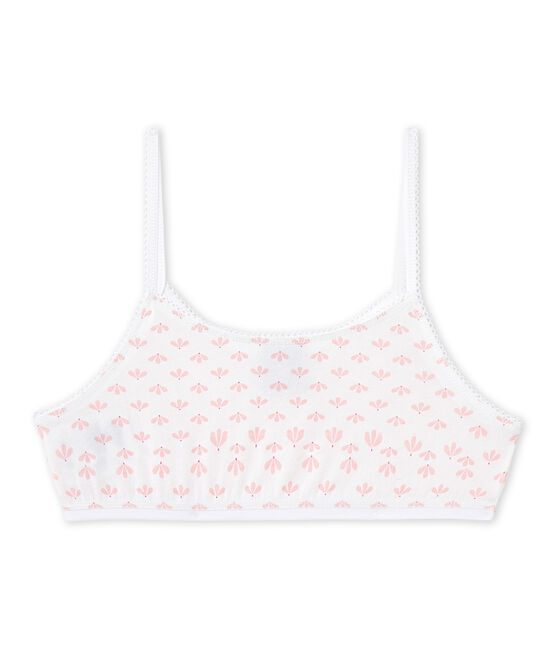 Top estampado para niña blanco ECUME/rosa VENUS/ MULTICO
