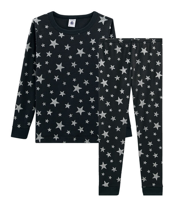 Pijama de corte muy ajustado de punto para ni&ntilde;o gris/gris