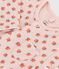 Mono largo con estampado de flores de túbico para bebé rosa SALINE/blanco MULTICO