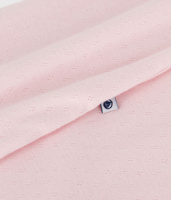 Saco de algodón liso para bebé TOG 1 rosa FLEUR