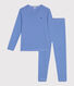 Pijama infantil de algodón a rayas