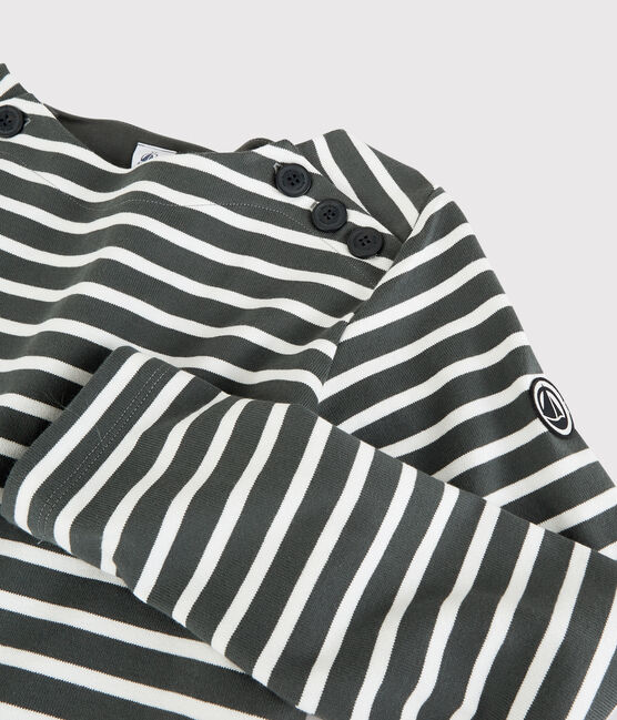 Camiseta de mujer gris ORAGE/blanco MARSHMALLOW