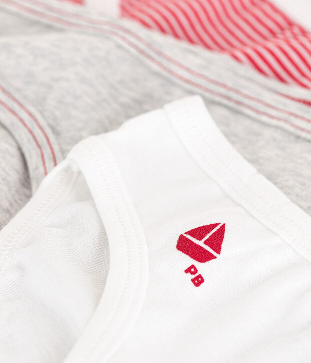 Juego de 3 braguitas de ni&ntilde;a de algod&oacute;n multicolor