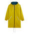 Cortavientos largo reversible para mujer amarillo BAMBOO/verde PINEDE