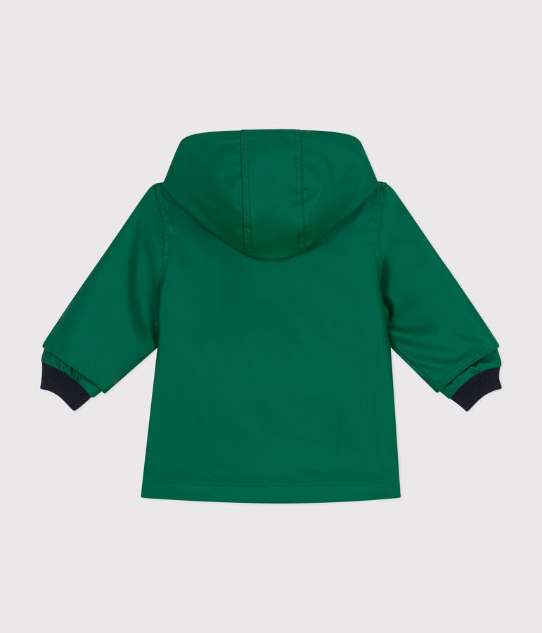 Chubasquero emblem&aacute;tico para beb&eacute; verde