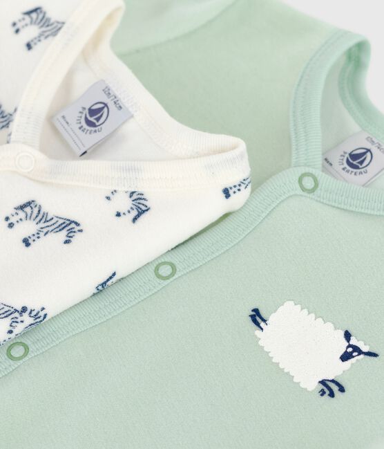 Juego de pijamas de algodón estampado para bebé variante 1