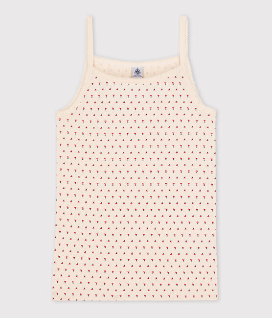 Camiseta de tirantes L'ICONIQUE de algodón para mujer blanco AVALANCHE/ STOP/ MULTICO
