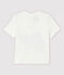 Camiseta de manga corta de algodón de bebé niño blanco MARSHMALLOW