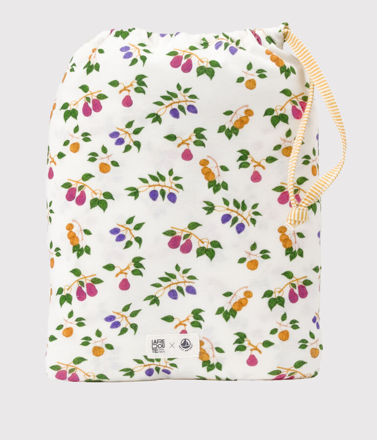 Toalla de ba&ntilde;o y manopla para beb&eacute; con estampado de frutas MARSHMALLOW/ BOUDOR/ MULTICO