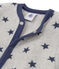 Pijama manta para bebé niño gris SUBWAY/azul LOGO