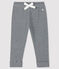 Pantalón mil rayas para bebé niña azul SMOKING/blanco MARSHMALLOW
