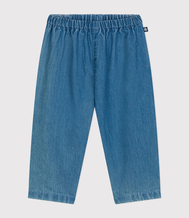 Pantal&oacute;n vaquero ligero para beb&eacute; azul