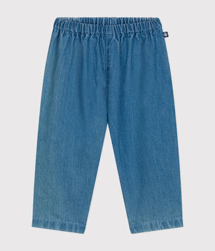 Pantalón vaquero ligero para bebé azul