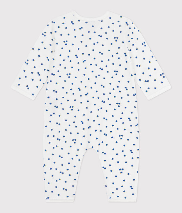 Pijama sin pies de algod&oacute;n estampado para beb&eacute; blanco/multicolor
