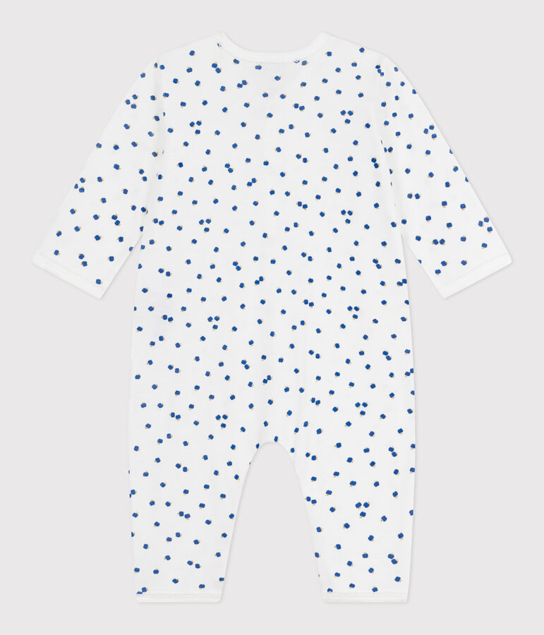 Pijama sin pies de algod&oacute;n estampado para beb&eacute; blanco/multicolor