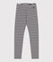 «Leggings» de túbico de niña azul SMOKING/blanco MARSHMALLOW