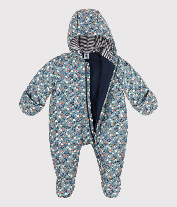 Buzo de material reciclado estampado para beb&eacute; azul/multicolor