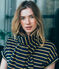 Bufanda a rayas para mujer azul SMOKING/amarillo BRINDILLE SATIN