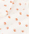 Pelele estampado de felpa para bebé blanco MARSHMALLOW/ ECUREUIL
