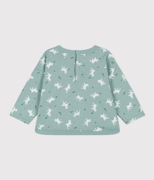 Camiseta de manga larga de t&uacute;bico para beb&eacute; verde/multicolor