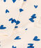 Pijama de algodón con corazón azul para bebé blanco AVALANCHE/ MULTICO