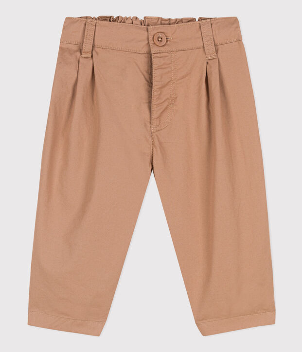 Pantal&oacute;n de sarga para beb&eacute; beige