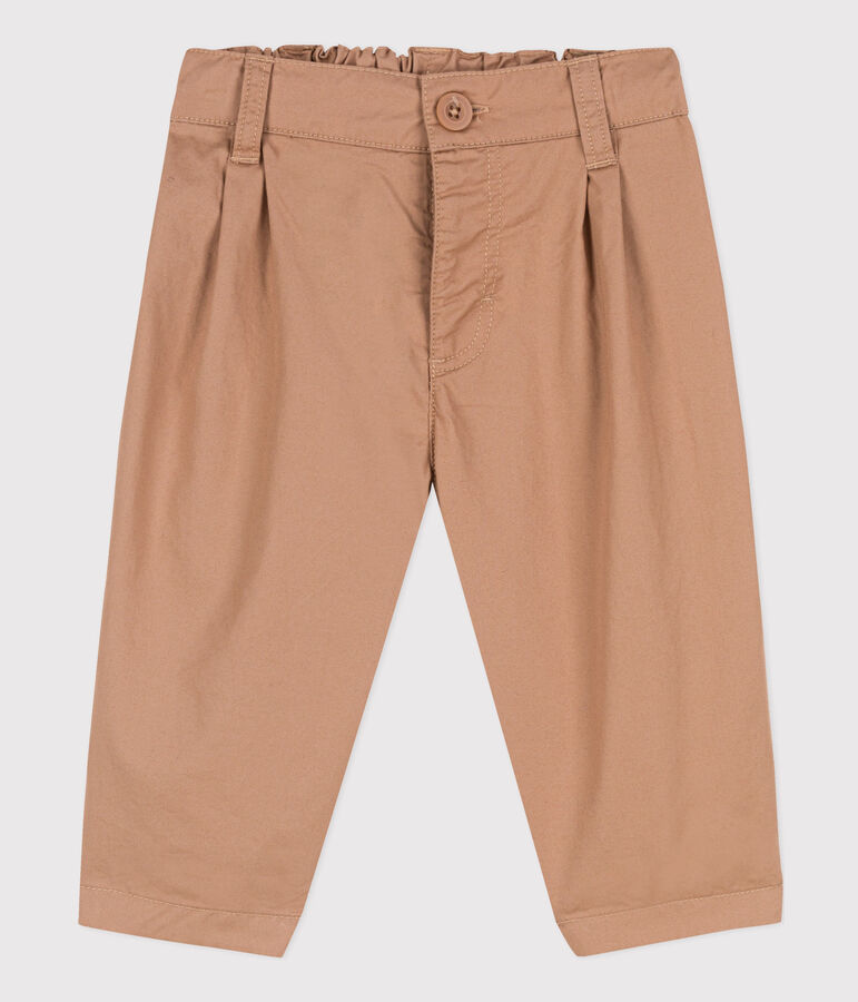 Pantal&oacute;n de sarga para beb&eacute; beige VINTAGE
