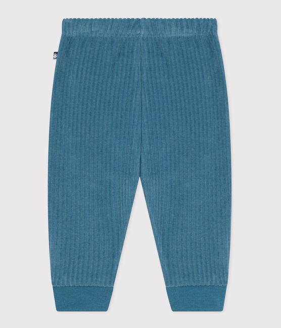 Pantalón de terciopelo para bebé azul POLOCHON