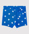 Short bebé niño estampado azul PERSE/blanco MARSHMALLOW