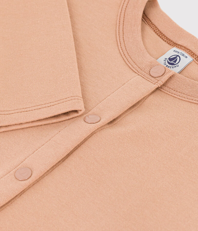 C&aacute;rdigan de algod&oacute;n para ni&ntilde;a beige