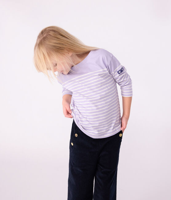 Marinera infantil de algodón violeta SQUAW/ MILK