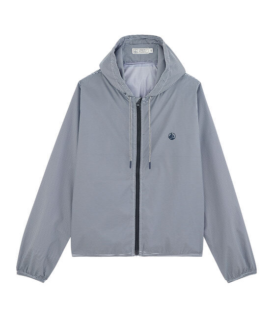 Cortavientos corto unisex azul SMOKING/blanco MARSHMALLOW