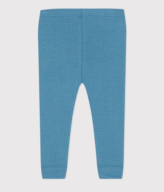 Leggings de algodón para bebé azul POLOCHON