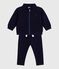 Conjunto de sudadera y pantalón de algodón liso para bebé SOIR