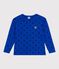 Camiseta infantil de algodón de manga larga con estampado azul OLYMPIC+SOIR