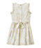 Vestido estampado sin mangas para niña blanco MARSHMALLOW/blanco MULTICO