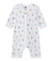 Pijama sin pies estampado para bebé niña blanco ECUME/blanco MULTICO
