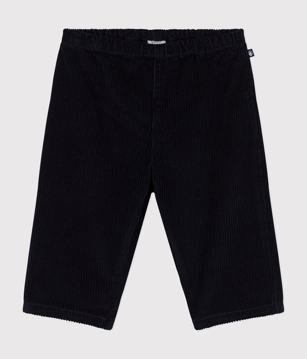 Pantal&oacute;n de pana para beb&eacute; azul